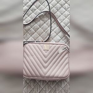 Victoria's Secret Blush Quilted Crossbody Bag